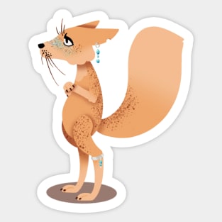 Jun Fox :: Canines and Felines Sticker